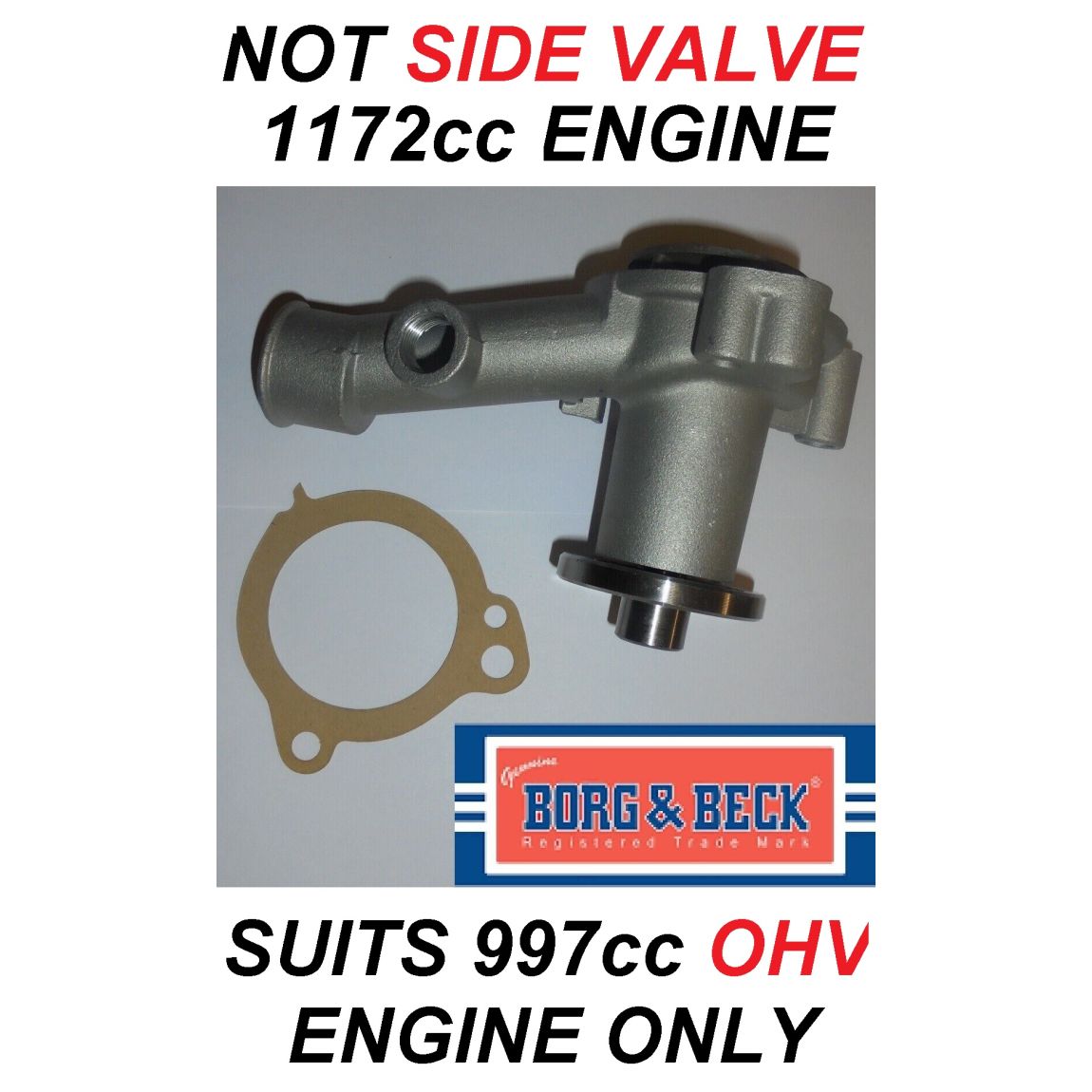 WATER PUMP (Ford Prefect) (107e & 108e) (** 997cc NOT 1172cc **) (1959- 62) 