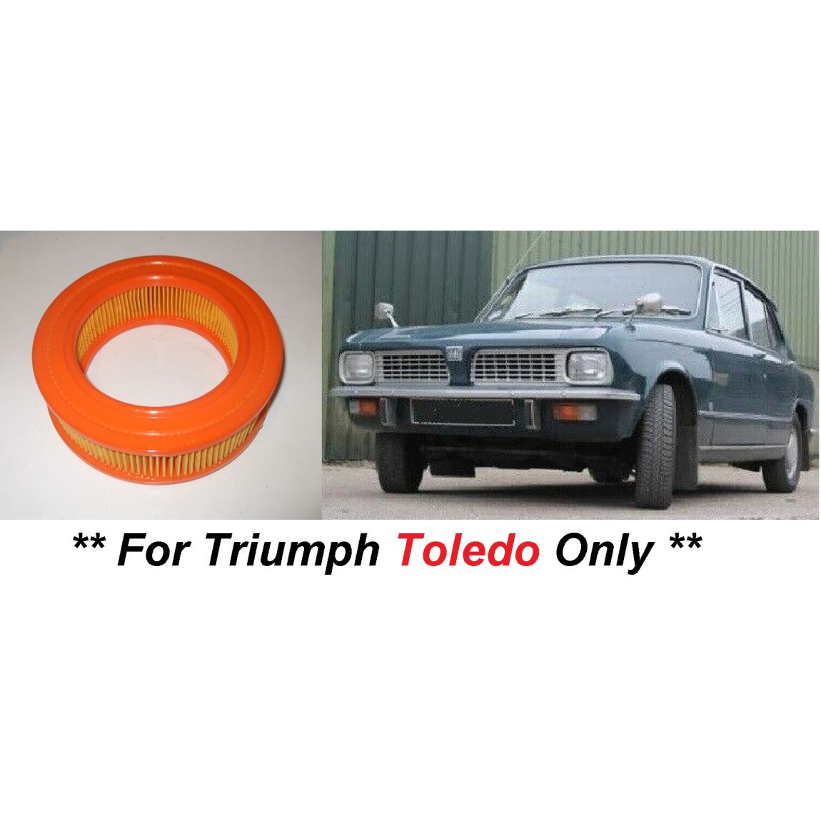 AIR FILTER x1 (Triumph Toledo) (1300cc) (1970- 76) 