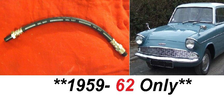 CLUTCH HOSE PIPE x1 (Ford Anglia 105e) (1959- 62 Only) 
