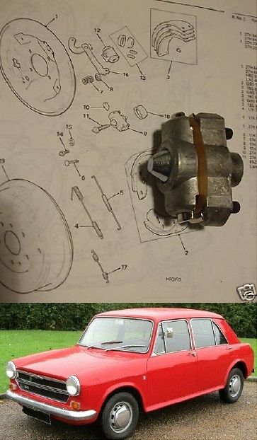 BRAKE ADJUSTER REAR x1 (BMC Austin Morris 1100 1300) (1962- 74) 