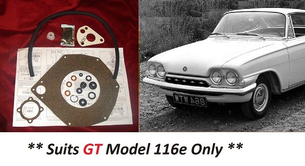 BRAKE SERVO REPAIR SEALS KIT (Ford Consul Capri Classic) (** GT Only **) (1963- 64) 
