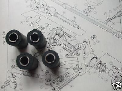 ROTOFLEX REAR RADIUS ARM BUSHES x4 (Triumph Vitesse) (** With Rotoflex **) 