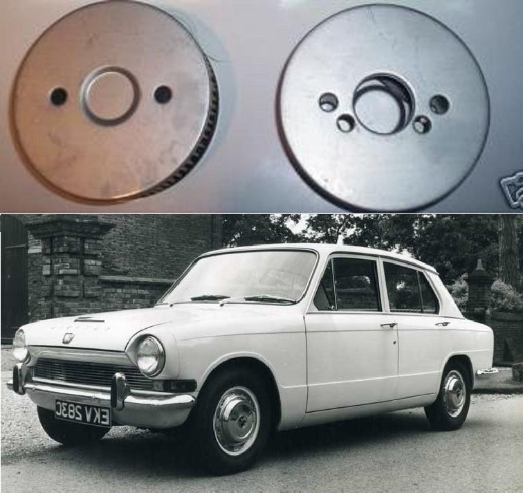 AIR FILTERS x2 (Triumph 1300FWD Saloon) (Twin Carb) (**From 1967- 70**) 