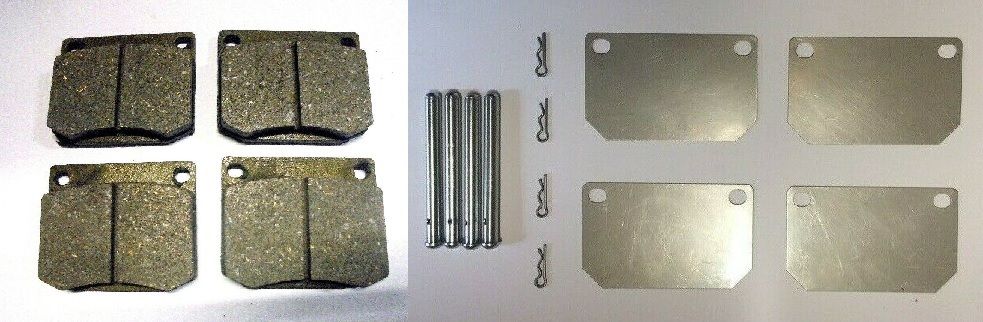 FRONT BRAKE PADS SET & FITTING KIT (MG C) (3.0 Litre) (1967- 69)