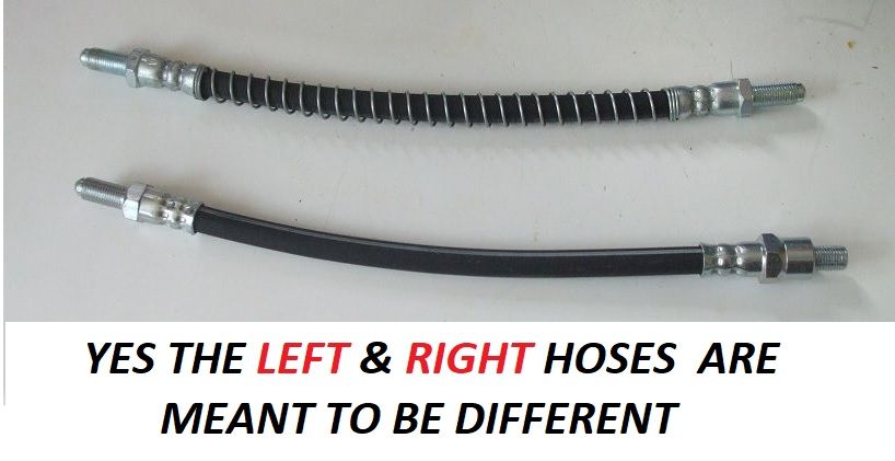 REAR BRAKE HOSES x2 (Triumph Stag) (1970- 77) 