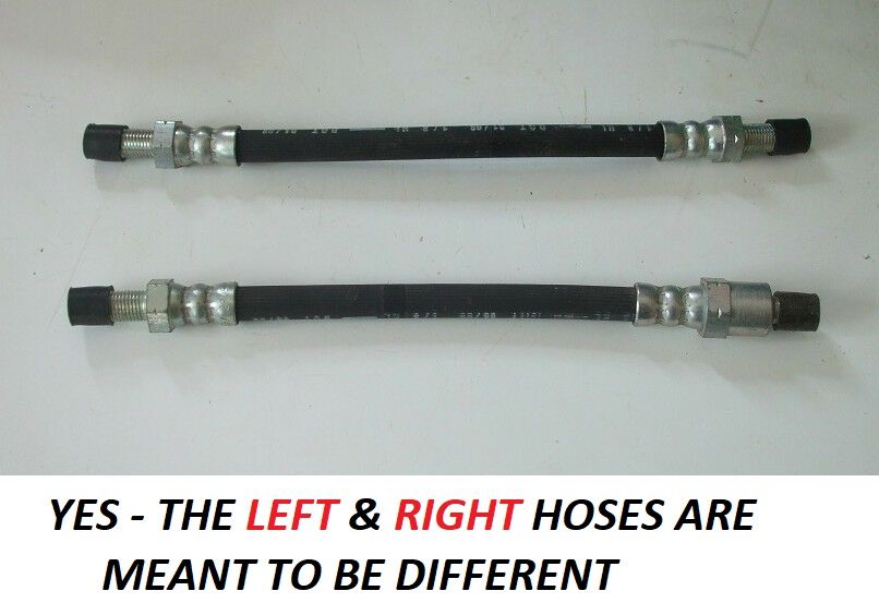REAR BRAKE HOSES x2 (Triumph TR4a) (** With IRS **) (1965- 67)