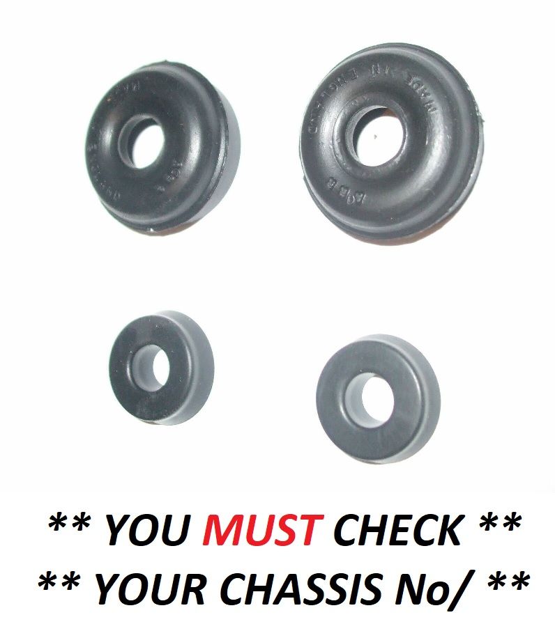 REAR BRAKE WHEEL CYLINDER REPAIR SEALS KITS x2 (Standard 8, 10 & Pennant) (**1953- 58 Only**)  