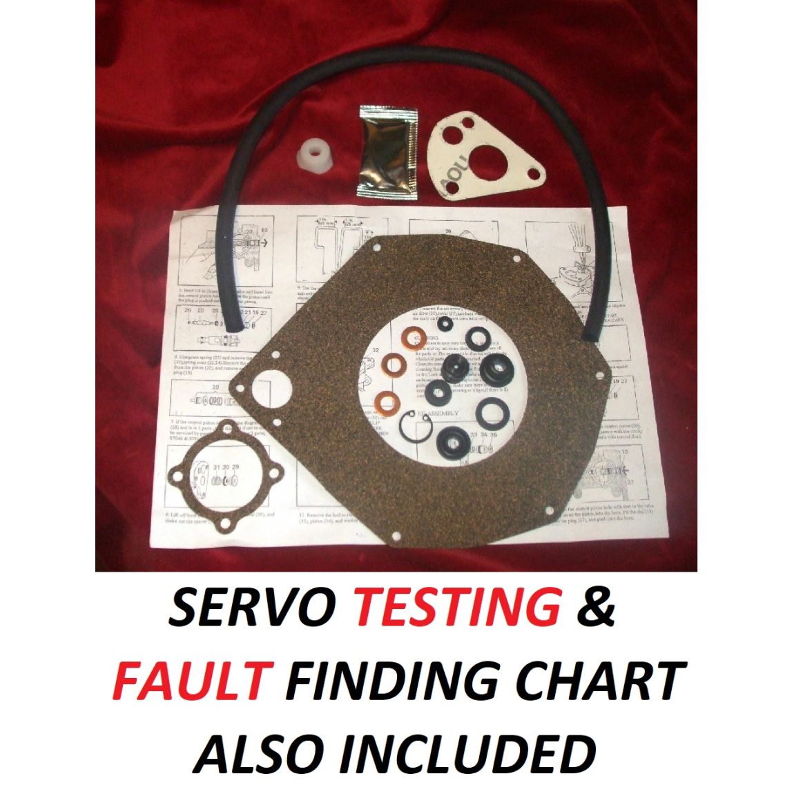 BRAKE SERVO REPAIR SEALS KIT (Ford Zephyr, Zodiac & Consul Mk2) (1960- 62)