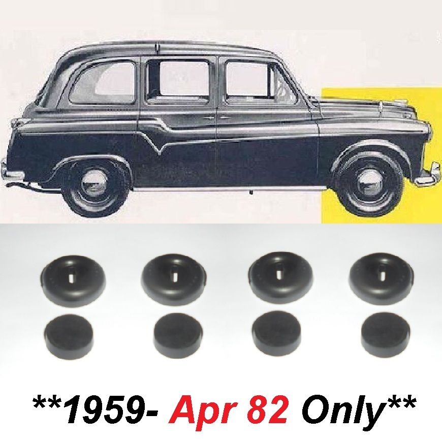 FRONT BRAKE WHEEL CYLINDER REPAIR SEALS KITS x4 (Austin Taxi FL2 & FX4) (**1958- Apr 82 Only**) 