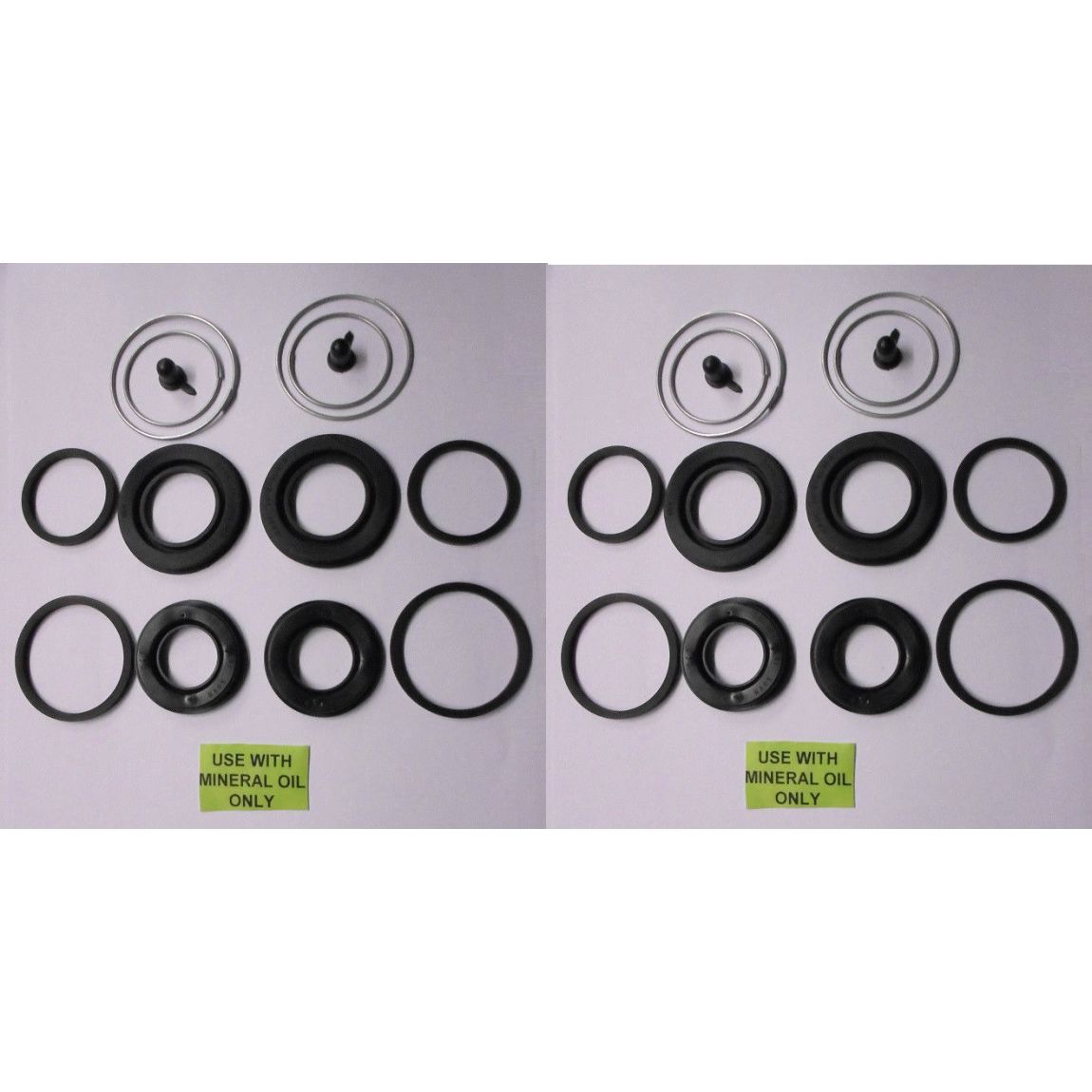 FRONT BRAKE CALIPER REPAIR SEALS KITS x2 (Maserati Bora) (117) (1972- 78) 