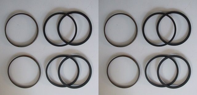 FRONT BRAKE CALIPER REPAIR SEALS KITS x2 (MGA) (**Not for Twin Cam & De-Luxe**) (1955- 62) 