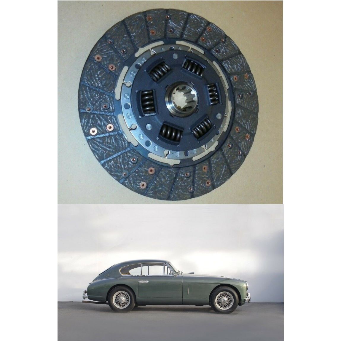 CLUTCH PLATE ONLY (Aston Martin DB1 DB2 DB2/4) (2.0, 2.6 & 3.0) (1948- 55) 