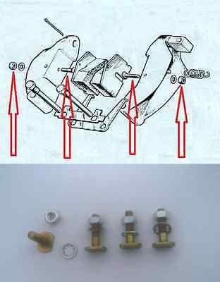 HANDBRAKE PAD FITTING SCREWS BOLTS KIT (Jaguar XJS) (1975- 94) 