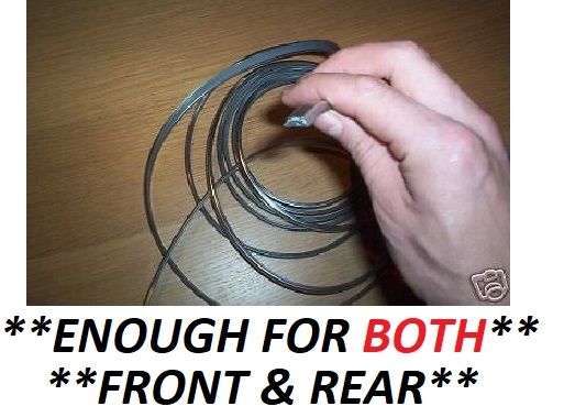 FRONT & REAR WINDSCREEN TRIM INSERTS (Ford Capri Mk1) (1969- 74) 