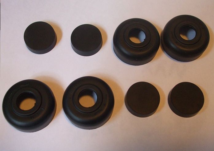 FRONT BRAKE WHEEL CYLINDER REPAIR SEALS KITS x2 (MG TA, TB & TC)  (1936- 49)