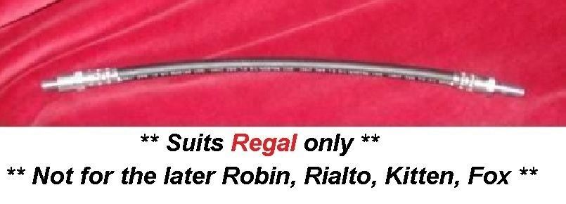 REAR BRAKE HOSE PIPE x1 (Reliant Regal) (**1953- 73 Only**) 