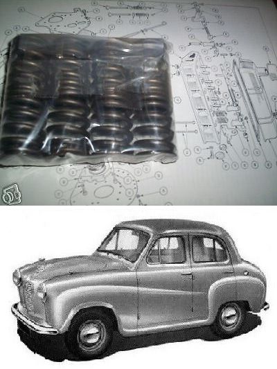 ENGINE VALVE SPRINGS x8 (Austin A30 & A35) (803cc, 948cc & 1098cc) (1952- 68) 