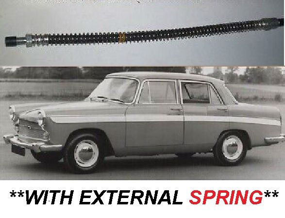 REAR BRAKE HOSE x1 (Austin A60 Cambridge) (**Saloon Only**) (1961- 71) 