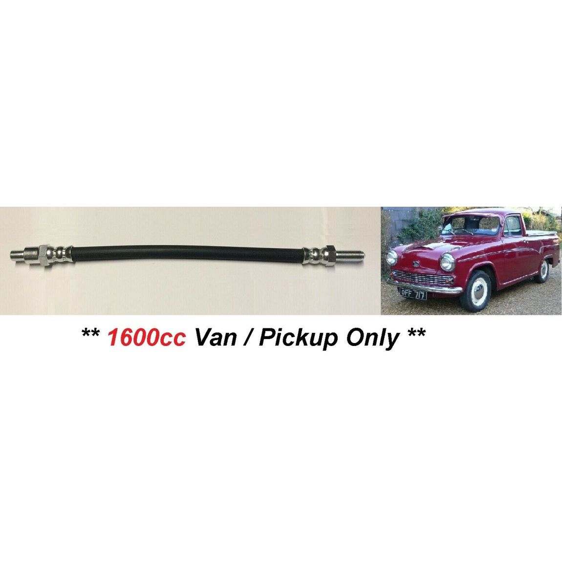 CLUTCH HOSE PIPE x1 (Austin A60 Van / Pickup) (**1600cc**) (From 1961- 73) 