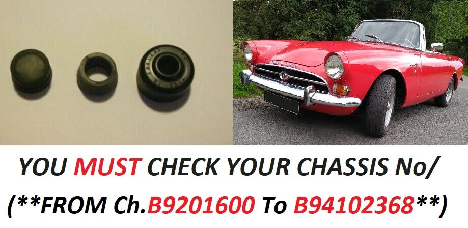 CLUTCH MASTER CYLINDER REPAIR SEALS KIT (Sunbeam Alpine) (Ser.3 {Late} & Ser.4 {Early}) (**From 1963- Oct 64 Only**)