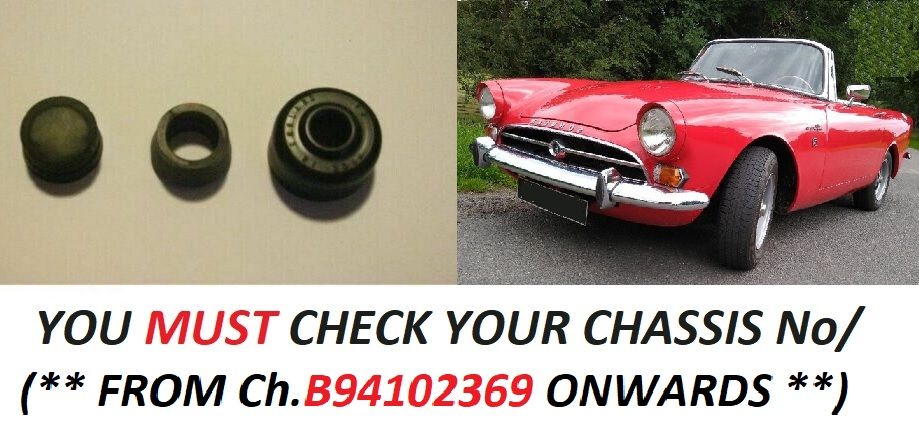 CLUTCH MASTER CYLINDER REPAIR SEALS KIT (Sunbeam Alpine) (Ser. 4 {Late} & Ser.5) (**Check Ch. No/**) (** From Oct 64- 68**) 
