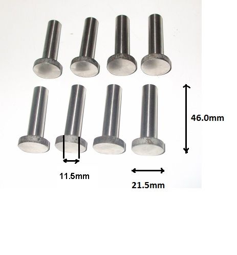 PRE X FLOW CAM FOLLOWERS x8 (Ford Prefect 100e, 107e & 108e) (** From 1959- 61 **)