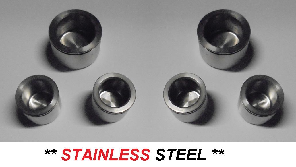 REAR BRAKE CALIPER PISTONS x6 (** STAINLESS STEEL **)  (AC Cobra) (1962- 65) 