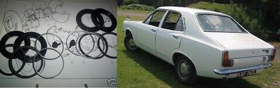 FRONT BRAKE CALIPER REPAIR SEALS KITS x2 (Hillman Avenger) (1970- 81) 