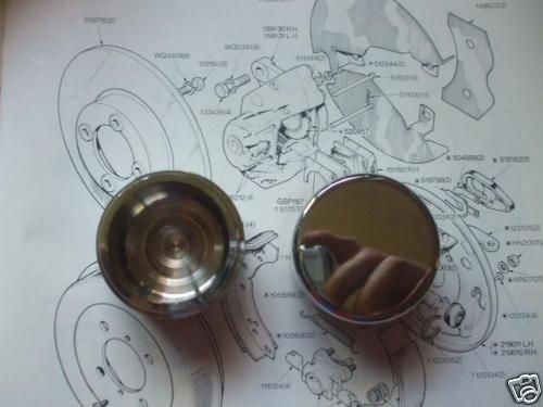 FRONT BRAKE CALIPER PISTONS x2 (Ford Escort Mk1) (1100cc & 1300cc) (1968- 74) 