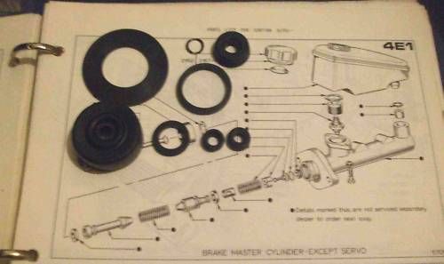 BRAKE MASTER CYLINDER REPAIR SEALS KIT (Ford Capri Mk1 1300cc) (1969- 74) (*** Tandem Brakes ***) 