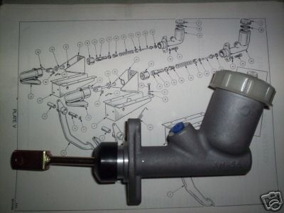 BRAKE MASTER CYLINDER (Triumph Herald) (With Front Drum Brakes)