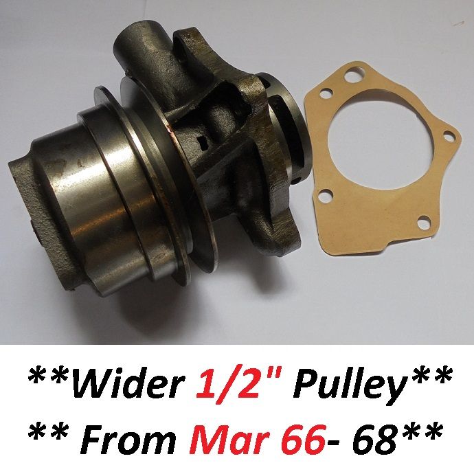 WATER PUMP (Austin A110 Wesminster) (**Wide Belt Pulley**) (**From Mar 66- 68**)