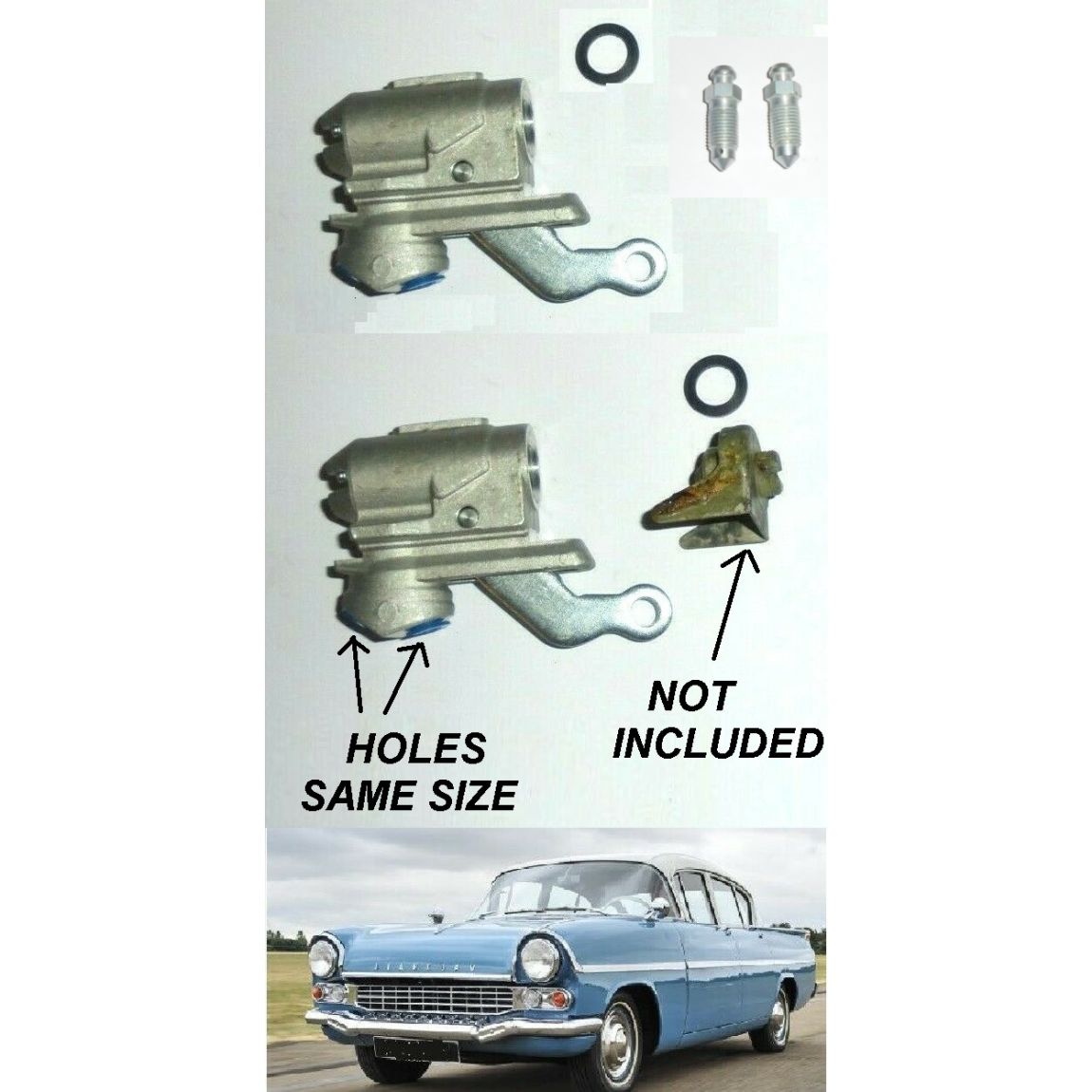 REAR BRAKE WHEEL CYLINDERS x2 (Vauxhall Cresta PA) (**From 1958- 62**) 