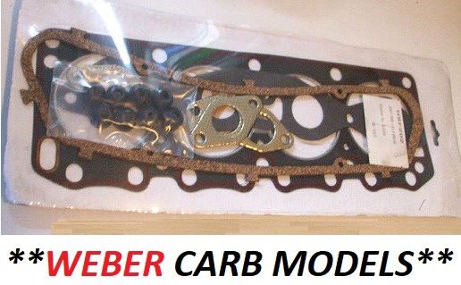 HEAD GASKET SET (Ford Escort Mk1) (1300GT, 1300E, Sport & Mexico 1600) (X Flow OHV) (Weber Carbs) (1968- 74) 