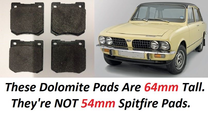 FRONT BRAKE PADS SET (Triumph Dolomite) (1300 & 1500) (1976- 80) 