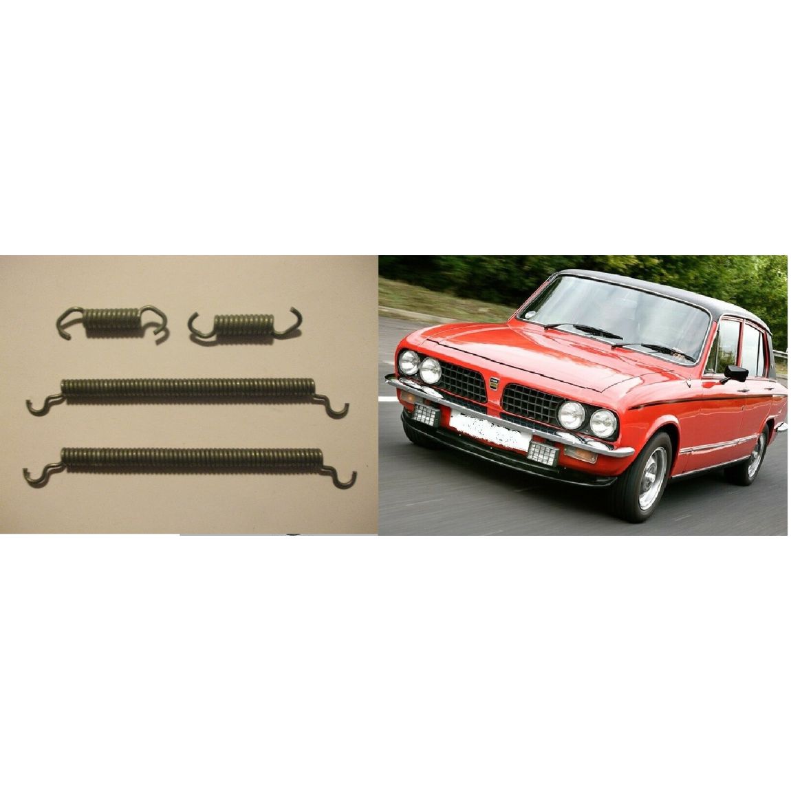 REAR BRAKE SHOE SPRINGS x4 (Triumph Dolomite Sprint 2.0) (1971- 80) 