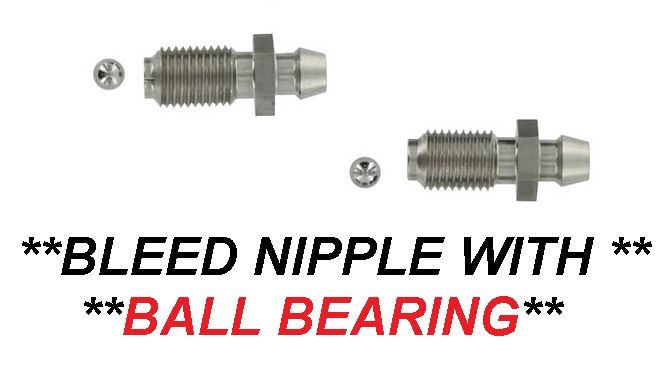 (FRONT or REAR) BRAKE CALIPER BLEED NIPPLES x2 (Alvis TD21 {Ser.2}, TE21 & TF21) (From Apr 62- 67) 