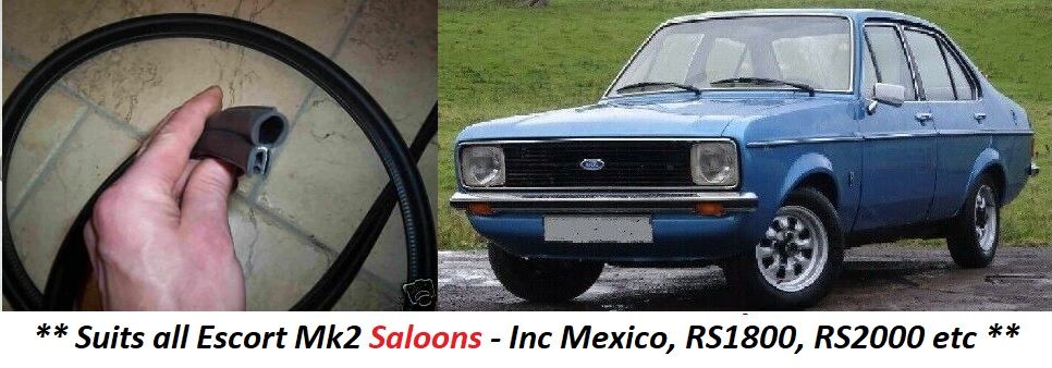 BOOT RUBBER SEAL (Ford Escort Mk2 Saloon) (1975- 80) 