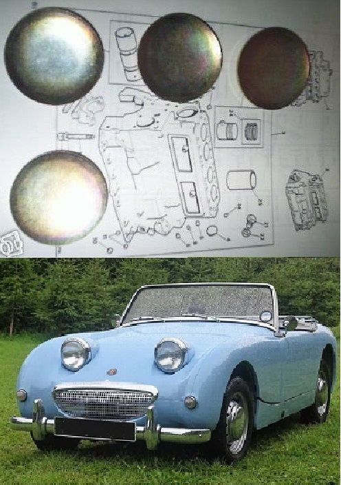 CORE PLUG ENGINE SET (Austin Healey Frogeye Sprite) (1958- 61)