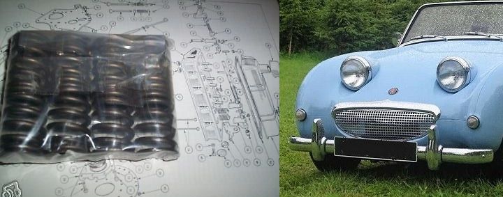 ENGINE VALVE SPRINGS x8 (Austin Healey Frogeye Sprite) (948cc) (1958- 61)  
