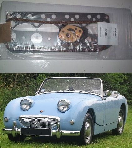 HEAD GASKET SET (Austin Healey Frogeye Sprite) (948cc)  (1958- 61)