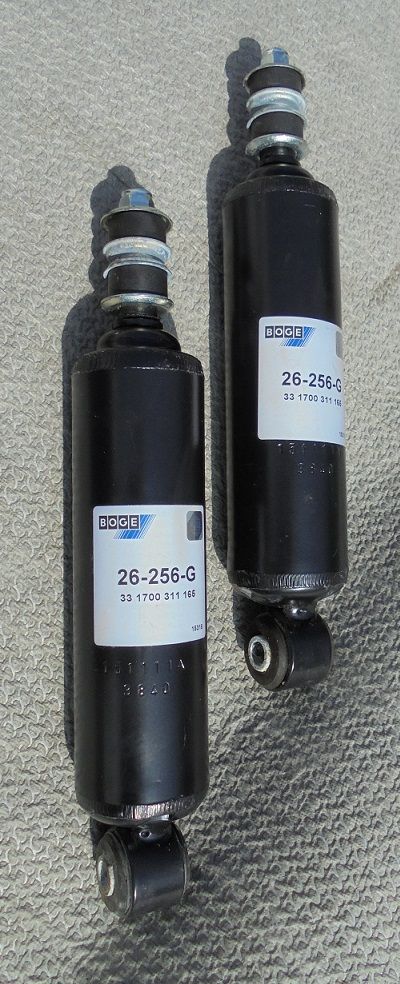 ** FRONT SHOCK ABSORBERS DAMPERS x2 (Daimler V8 Saloon) (1962- 69)