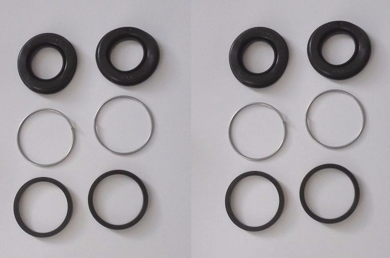 REAR BRAKE CALIPER REPAIR SEALS KITS x2 (Lancia 2000 Saloon Coupe) (Sep 1970- 76) 