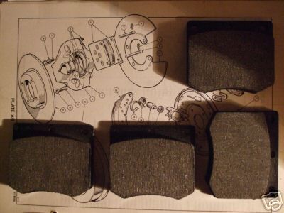 FRONT BRAKE PADS SET (Ford Cortina Mk3, Mk4 & Mk5) (1970- 82)