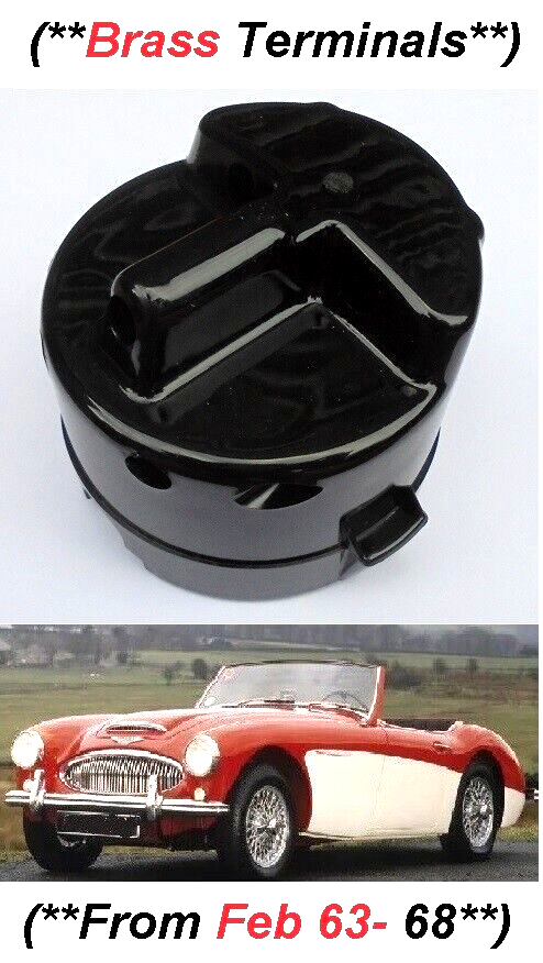 DISTRIBUTOR CAP (Austin Healey 3000) (**Fitting Clips on Side**) (**From Feb 63- 68**) 