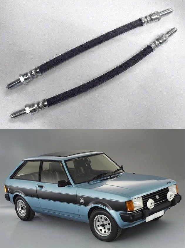 FRONT BRAKE HOSES x2 (Talbot Sunbeam) (1.0, 1.3, 1.3 & Lotus) (1977- 82) 