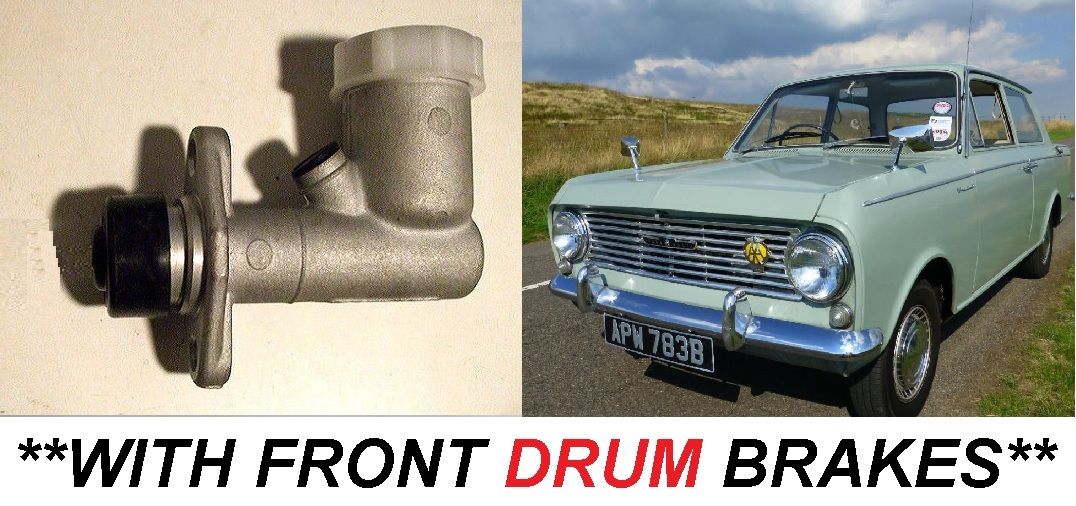 BRAKE MASTER CYLINDER x1 (Vauxhall Viva HA) (* With Front Drums *) (1963- 66 Only) 