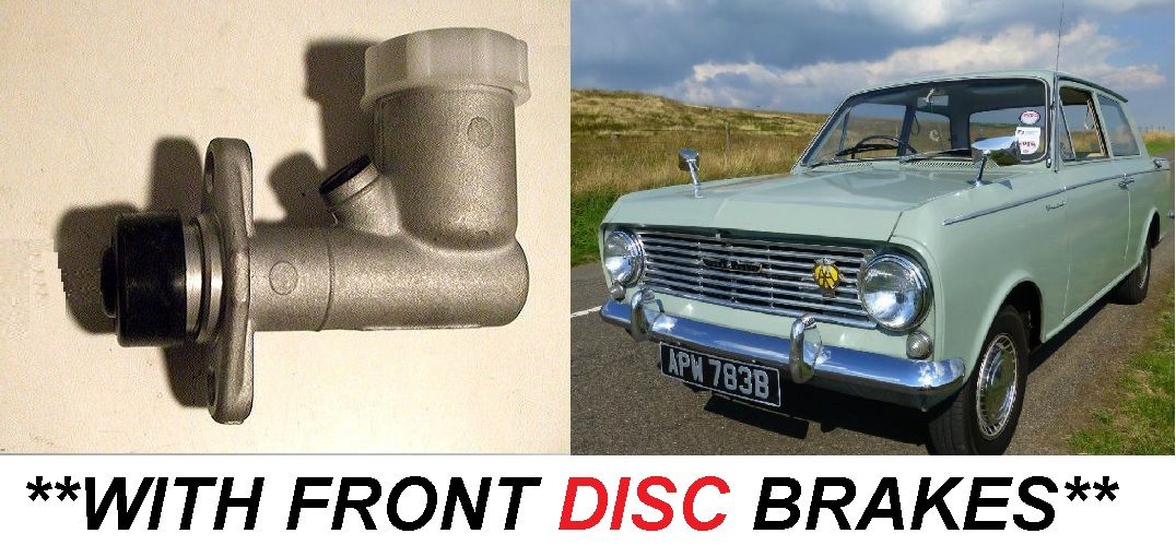BRAKE MASTER CYLINDER x1 (Vauxhall Viva HA & 90) (* With Front Discs *) (1963- 66 Only)  