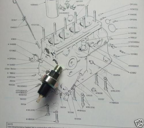 OIL PRESSURE SWITCH (Ford Zephyr, Zodiac, Consul) (Mk2, Mk3) (1955- 66) 