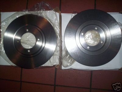 FRONT BRAKE DISCS x2 (Triumph TR4a TR5 TR6) (1965- 76) 
